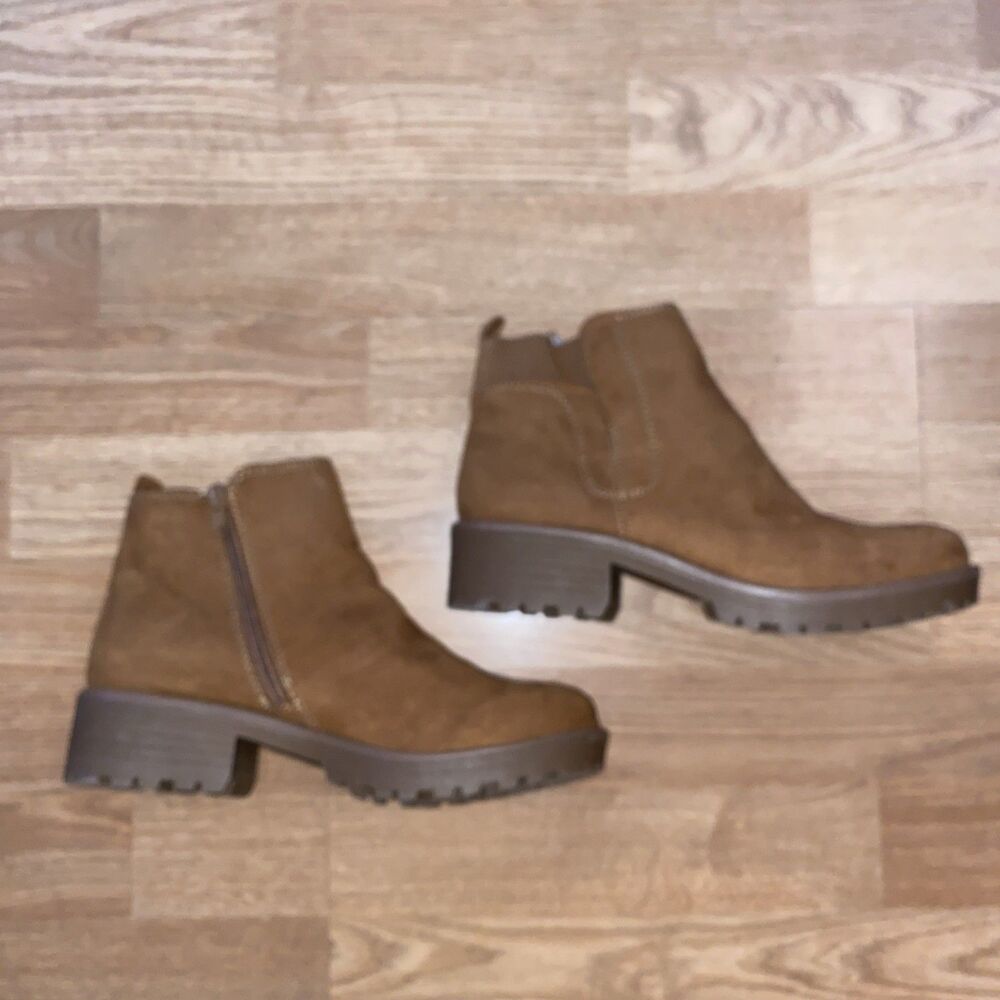 Sun + Stone Kandy Women's Bran Micro Zipper Ankle Dressy Booties Size 9M - Picture 8 of 11